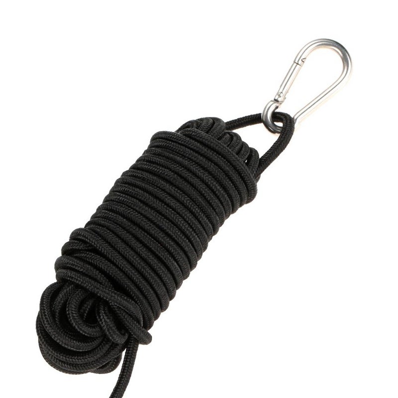MOOCY 30 ft. Marine Rope Tow Line, Buoy Ball Float Leash & Stainless Steel Hook for Fishing Drift Anchors System - Image 2